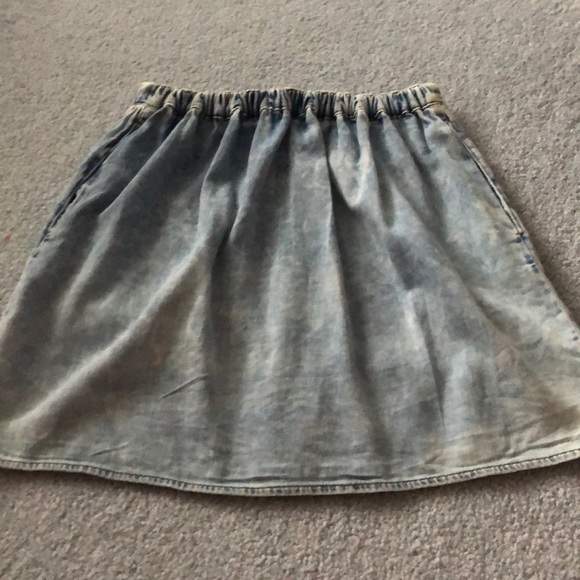 River Island Denim Button Up Skirt - Picture 2 of 2